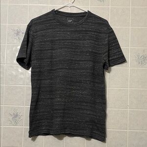 GAP Men's Charcoal Striped Tee